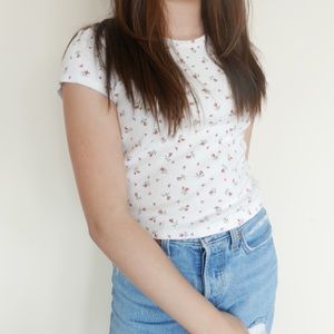 Floral crop top